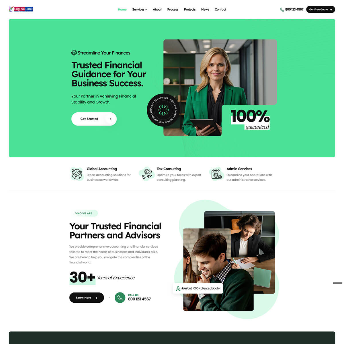 Prebuilt Website 102 - Accounting